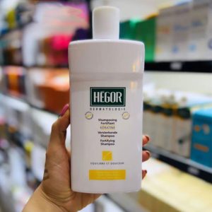 شامپو تقویت کننده کراتین هگور مناسب موهای نازک، شکننده و آسیب دیدهHegor Keratin Fortifying Shampoo