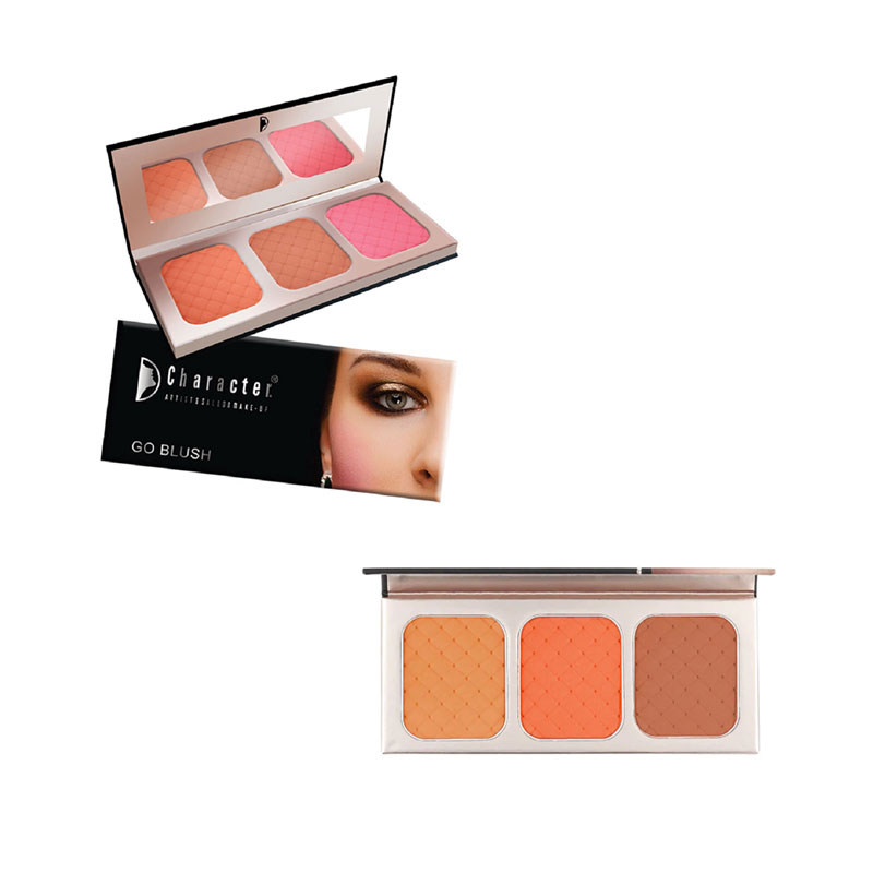 پالت رژگونه سه عددی کاراکتر مدل GO BLUSH