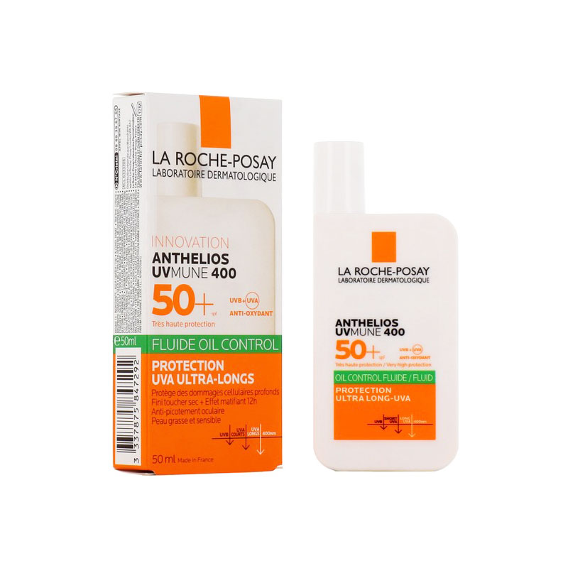 ضد آفتاب فلوئید بی رنگ SPF50 مات لاروش پوزای سری Anthelios