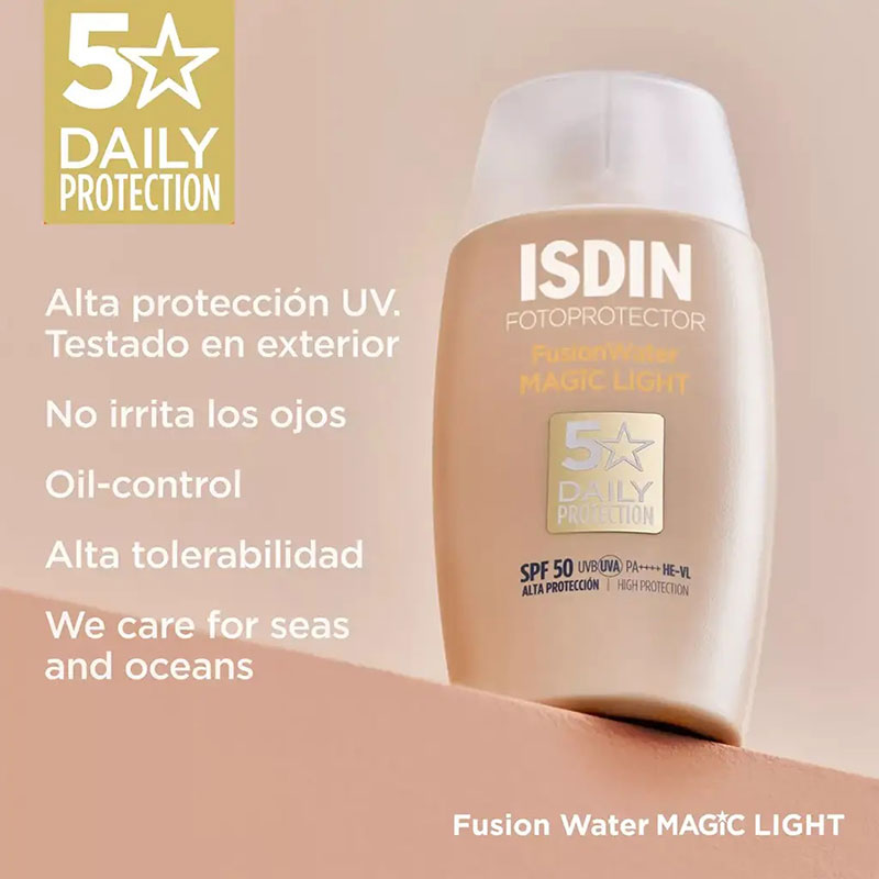 ضدآفتاب ایزدین مدل Fusin Water MAGIC LIGHT