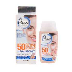 ضد آفتاب رنگی پوست چرب +SPF50 پیکسل