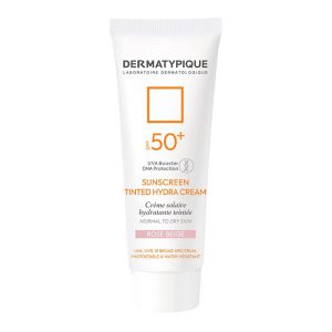 ضدآفتاب پوست خشک رنگی رز بژ درماتپیک مدل Dermatpic rose beige colored dry skin sunscreen